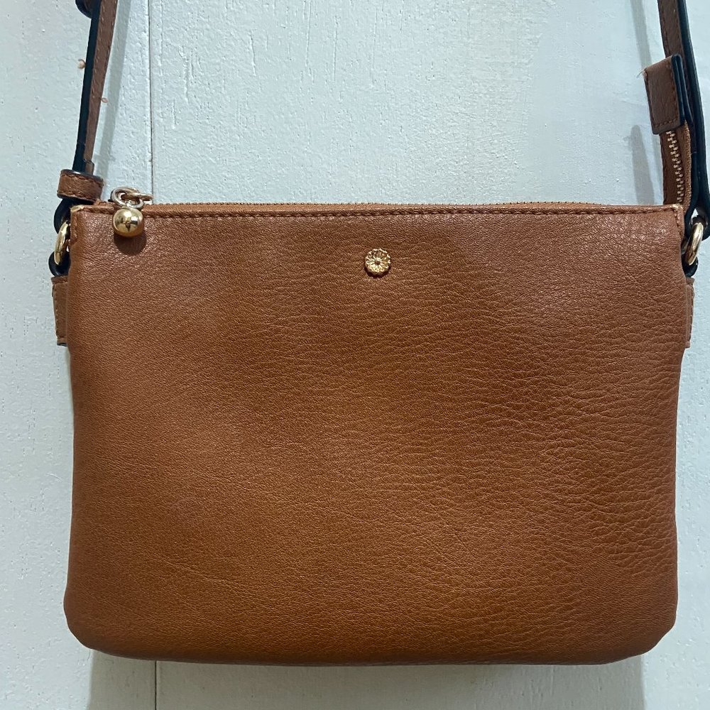 LC Lauren Conrad Candide Crossbody Bag (Saddle Brown)